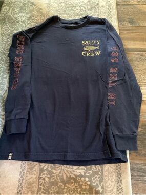 Salty Crew Navy Logo Tee Medium
